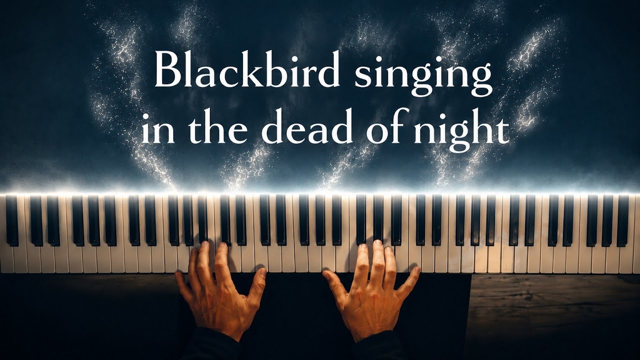 Blackbird – The Beatles | Piano Transcription with Lyrics - YouTube