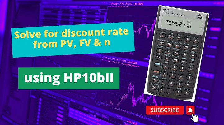 HP10bII solving for rate from PV, FV and n