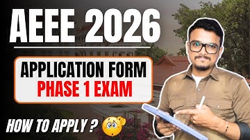 AEEE 2026 Phase 1 Application Form Started | Step-by-Step Form Fill Up Guide