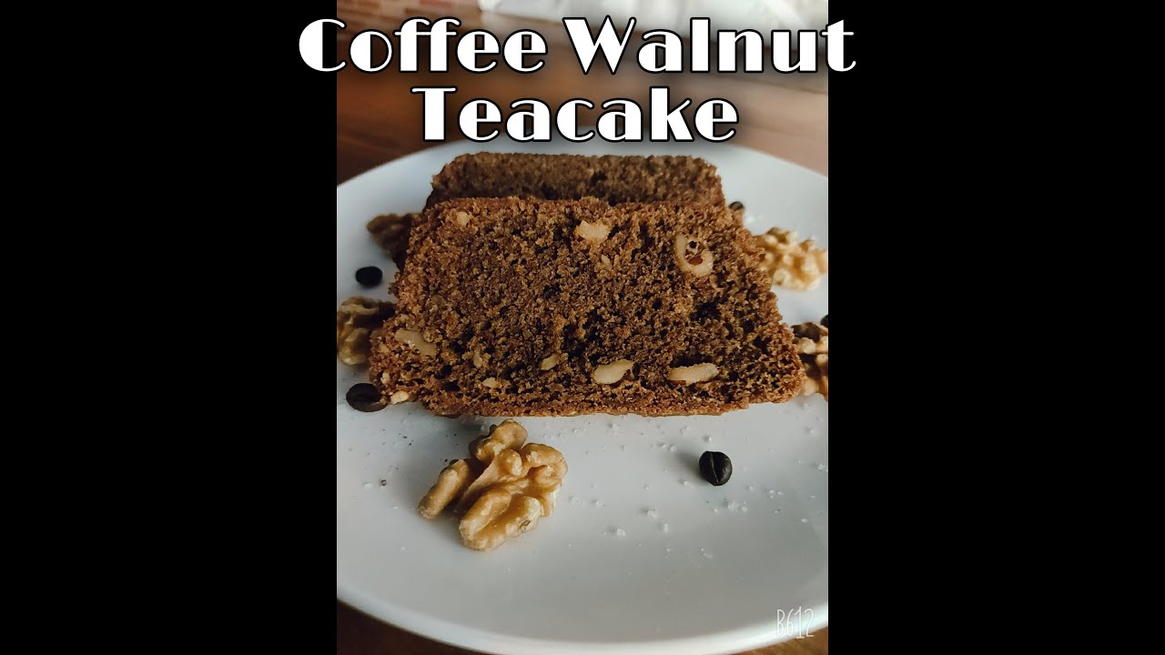 Eggless Coffee Walnut Teacake, Coffee Cake, Easy Tea-time Cake