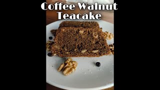 Eggless Coffee Walnut Teacake, Coffee Cake, Easy Tea-time Cake