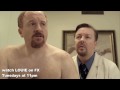 Louis CK Ricky Gervais in episode 3 of LOUIE on FX TUESDAYS 11pm