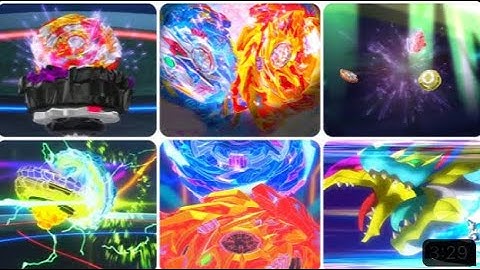 Beyblade Burst Surge - All Tag Special Moves