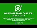 Magento 2 Whatsapp Share Cart
