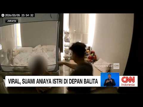 Viral, Suami Tega Aniaya Istri di Depan Balita