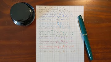 Inks That I Like to Use in Extra-Fine Fountain Pens