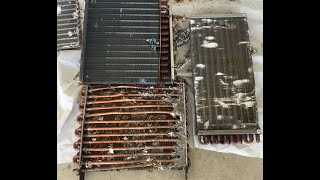 Scrapping copper/aluminum radiators. How to easily separate the copper from the aluminum, some tips!