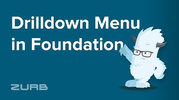 Drilldown Menu | Foundation 6 by ZURB