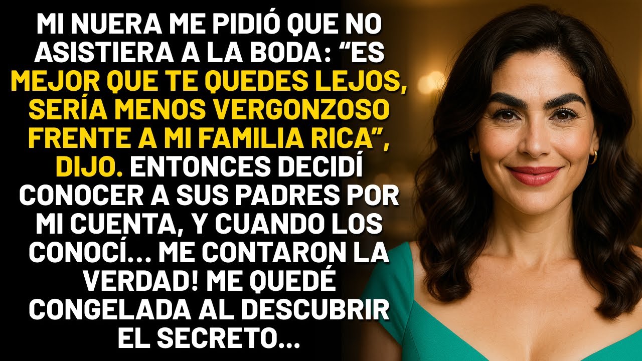 Mi nuera me pidió que no asistiera a la boda: “Es mejor que te quedes lejos, sería menos vergonzoso