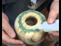 Stone Inlay in Woodturning