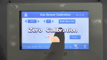 Air Quality Monitoring System Zero Calibration