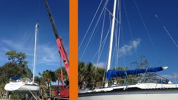 Rigging Work and Stepping the Mast - Ep. 3 - Sailing Moxie