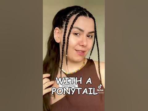  Braid Tutorial with ponytail hair style#shorts #tutorial #viral #braids ...