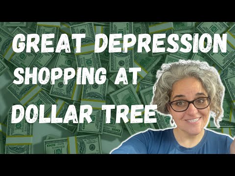 Great Depression Grocery List Shopping Dollar Tree Food Aisle