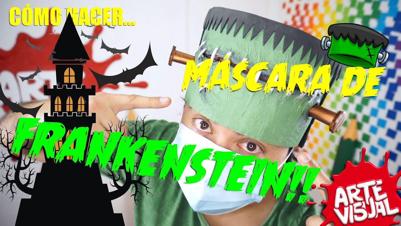 Entretener Stevenson sal CÓMO HACER MÁSCARA DE FRANKENSTEIN - DIY HALLOWEEN #HalloweenAV #Halloween # Frankenstein - YouTube