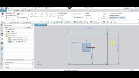 NX 12.0 Tutorial Tamil 06 : Rectangle | Sketch | NX | Unigraphics