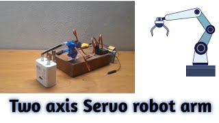 Robotics arm |two 9g servo motor | new electronic project