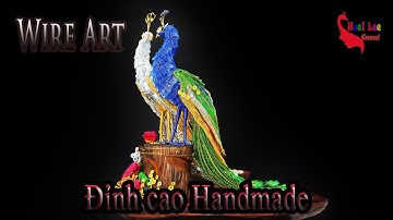 Touch the pinnacle of art in Wire Art - Peacocks handmade-Beauty breaks all limits
