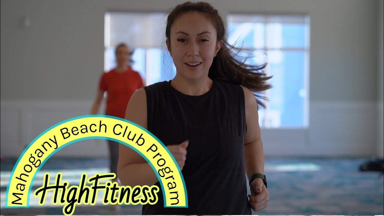 Mahogany Beach Club High Fitness Class