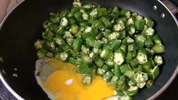 1 egg with Ladies finger stir fry recipe | Okra With Egg recipe | Dherosh diye dim Vaji | Vendi Vaji