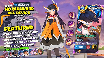 NEW Script Skin Ruby Aspirants No Banned | No Password | Effect Voice - Patch Terbaru