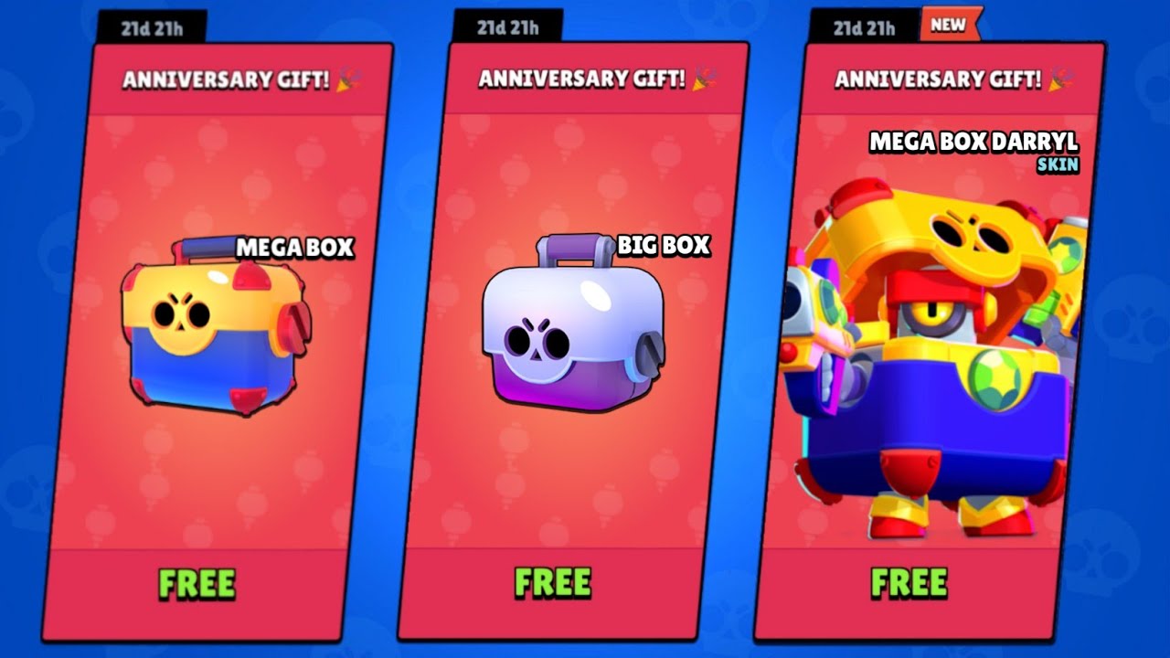 Brawl Stars Anniversary Gifts Info Free Skin Boxes And Pins Brawl Stars Chinese Anniversary Youtube - anniversary gift brawl stars