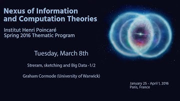 Stream, sketching and Big Data 1/2