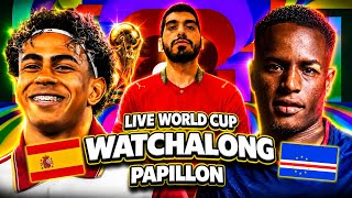 SPAIN VS CAPE VERDE LIVE WORLD CUP WATCHALONG ! @therealpapillon11