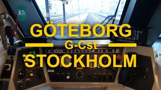 TRAIN DRIVER'S VIEW: Göteborg-Stockholm (West Main Line)