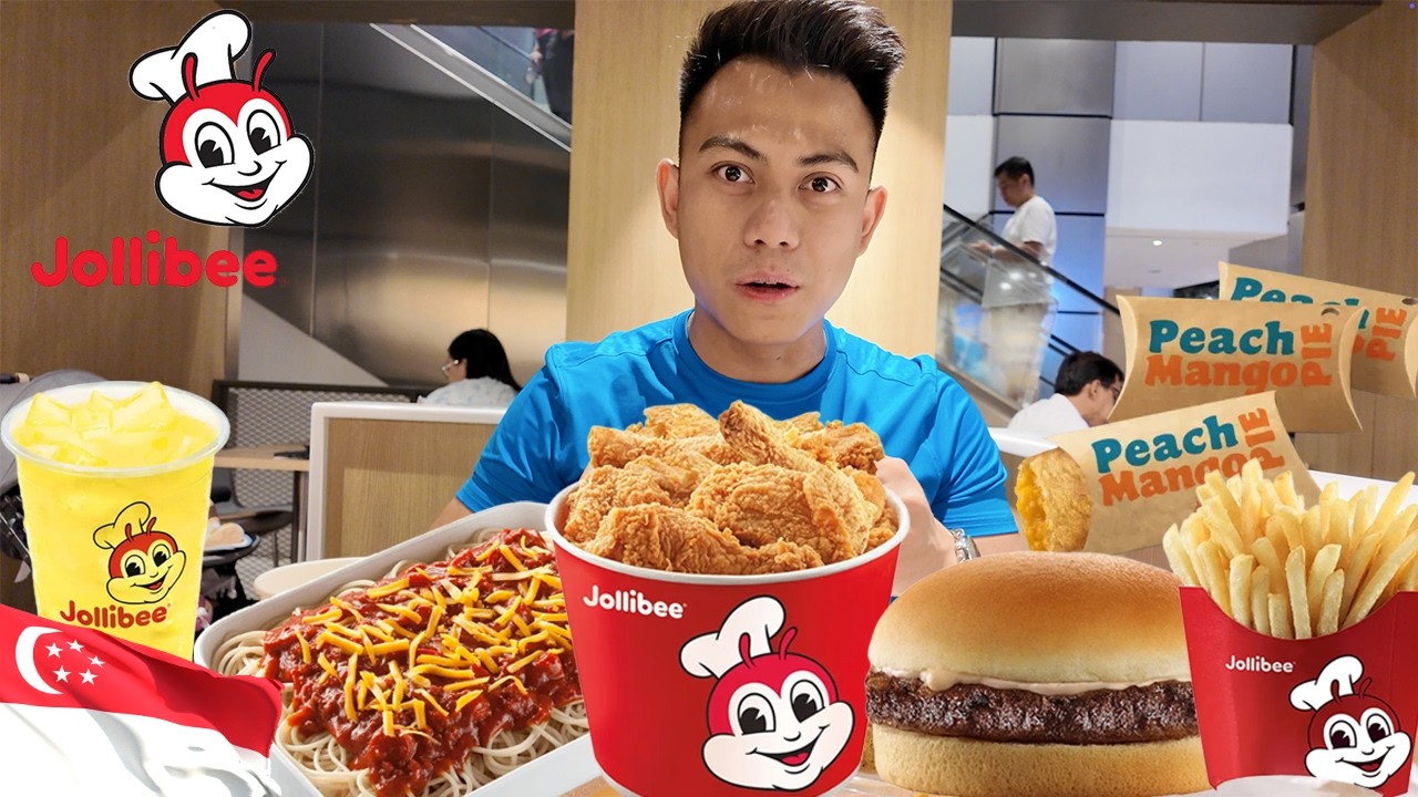 Trying Jollibee Singapore for the First Time 🇵🇭