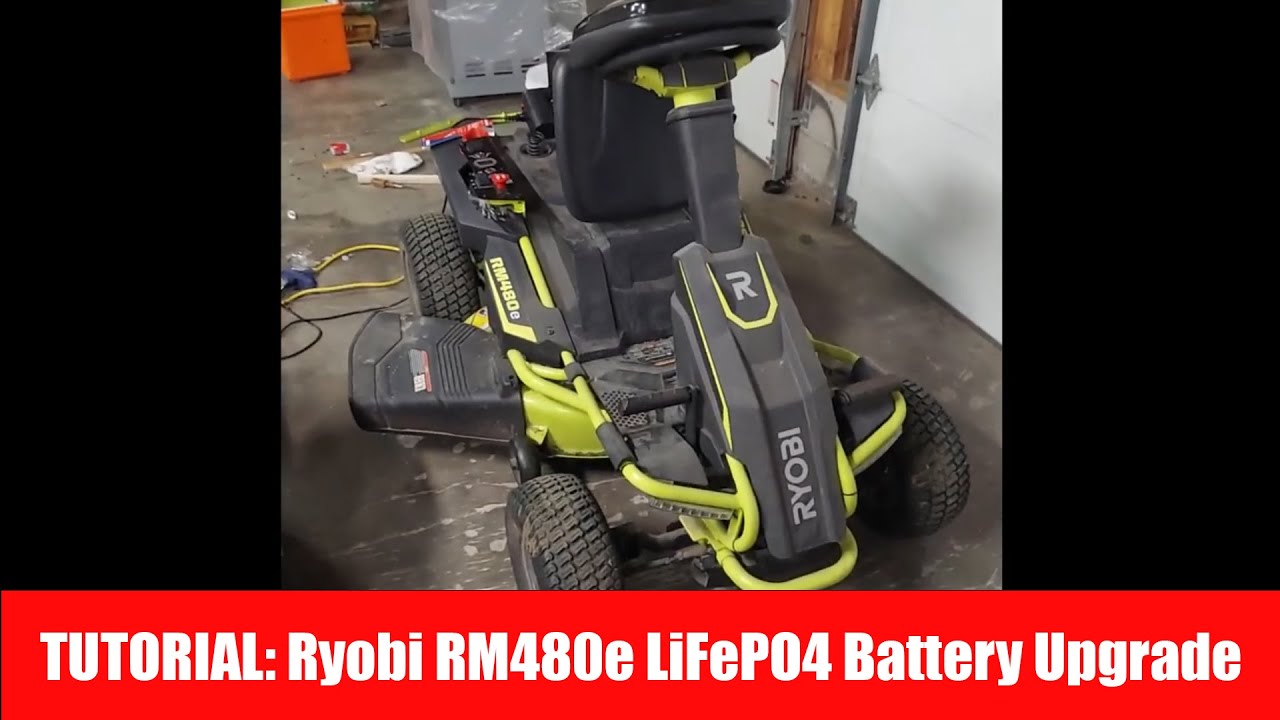 Upgrade Ryobi RM480E/RY48110 to LiFePO4 Batteries - Tutorial + Required  Parts 