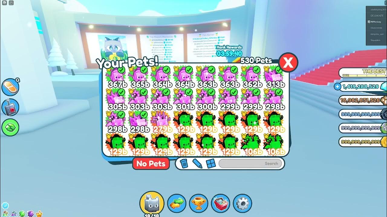 How to Equip and Unequip Your Pets In Pet Simulator X YouTube