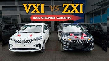 Maruti Ertiga VXI CNG vs Ertiga ZXI CNG 🔥 Detailed Comparison