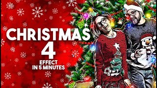 Christmas 4 effect in Photoshop tutorial screenshot 2