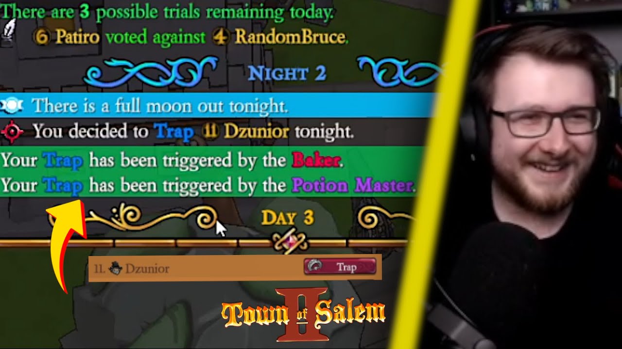 POSTAWIŁEM PUŁAPKE POD DOMEM DZUNIORA I STAŁO SIĘ TO... | TOWN OF SALEM 2