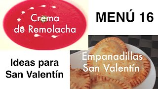 Menú para enamorados - Ideas para San Valentín