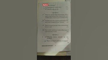 System analysis and design question paper BCA sem 5th #bca #exam #pup #mathist #questionpaper