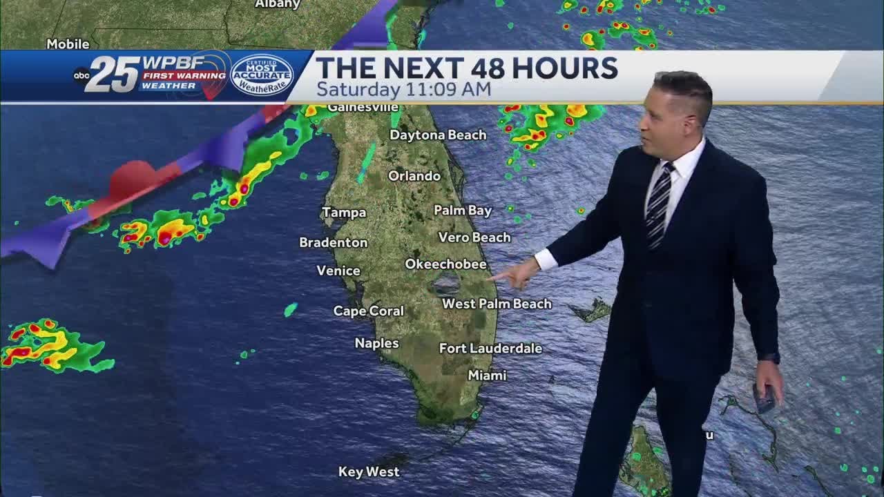 A few storms on Thursday and tracking the tropics - YouTube