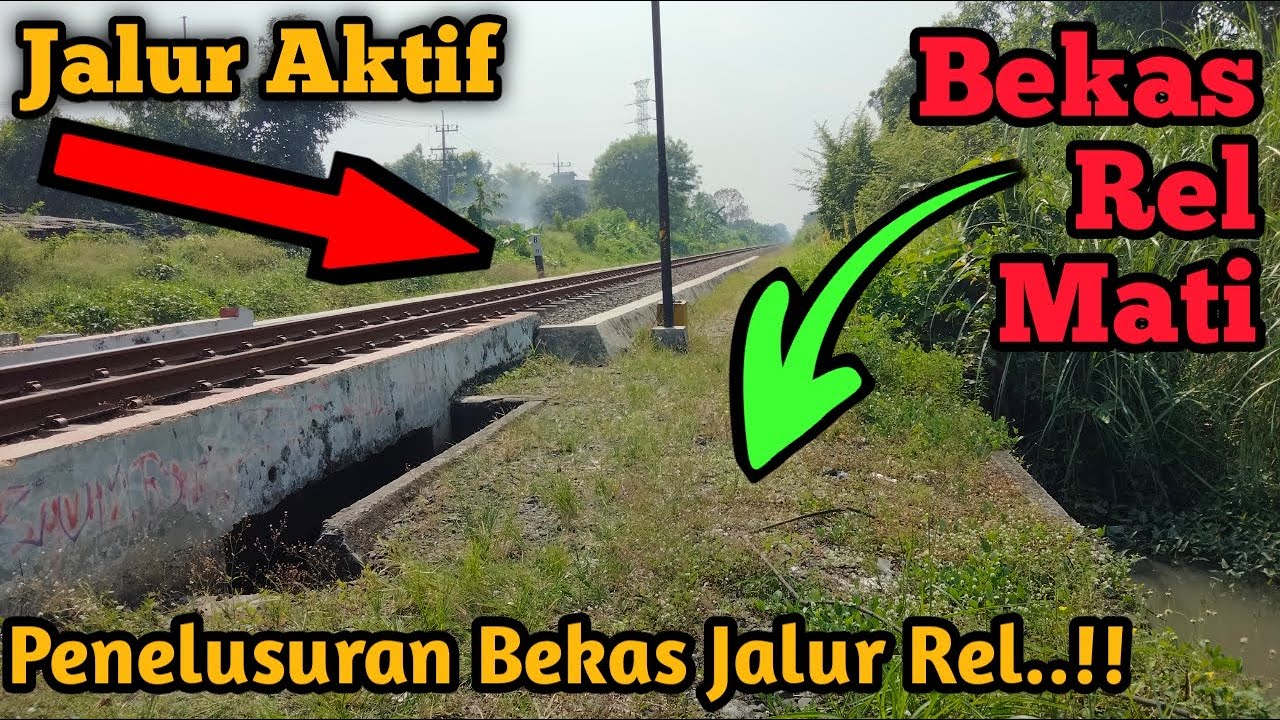 Dulu 2 Jalur Sekarang 1 Jalur..!! || Menelusuri Bekas Jalur Double Track Wonokromo - Tarik