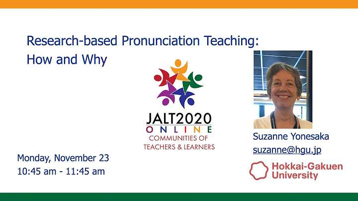 Suzanne Yonesaka: Research-Based Pronunciation Tea...