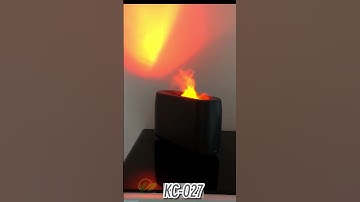 Flame Aroma Diffuser With Remote Control Essential Oil Humidifier 3D Simulation Fire Sprayer