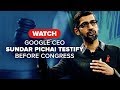 Watch Google CEO Sundar Pichai testify before Congress