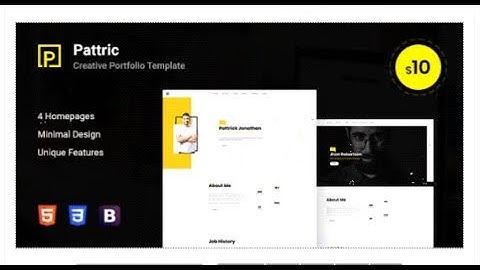 Pattric - Personal Portfolio HTML5/Bootstrap4 Template | Themeforest Templates