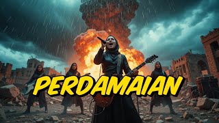 🎸🔥 "PERDAMAIAN" - Lagu Metal Vokal Wanita Berhijab | Seruan Kuat dari Reruntuhan Palestina 🔥🎸