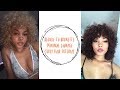 Blonde to Brunette Curly Hair Tutorial! *Minimal damage*