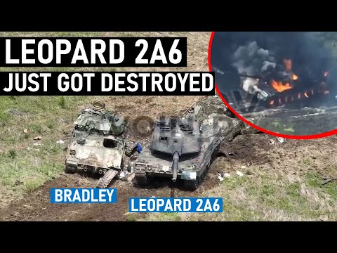Leopard 2A6 Just got Destroyed. Ukraine lost Leopard 2A6 tanks...