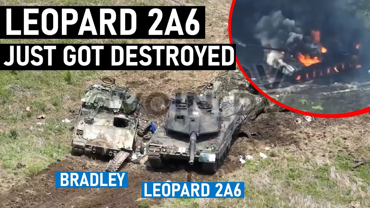 Leopard 2A6 Just got Destroyed. Ukraine lost Leopard 2A6 tanks... - YouTube