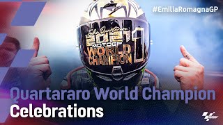 Fabio Quartararo's world championship celebrations
