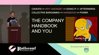 RailsConf 2023 - Demystifying the Unionizing Process by Colin Fleming