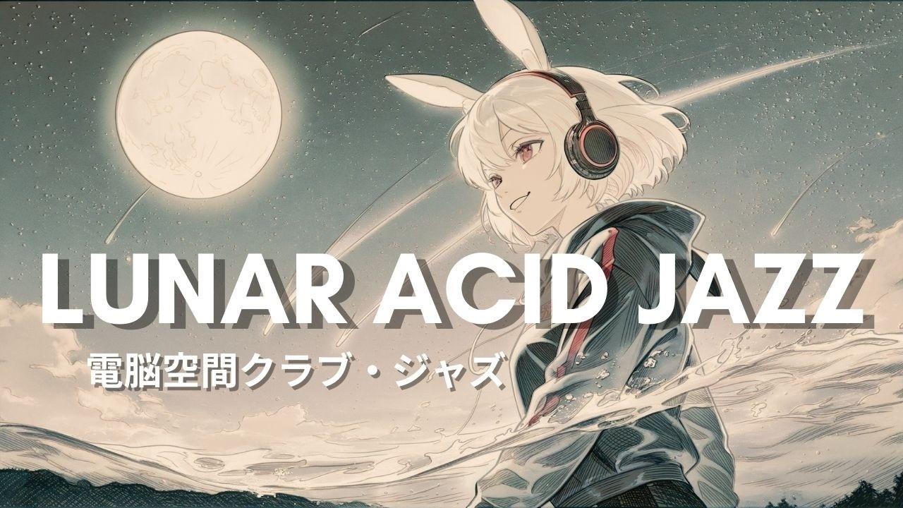【作業用BGM】月夜に響く ルナ・アシッド ジャズ｜夜 × cyber groove